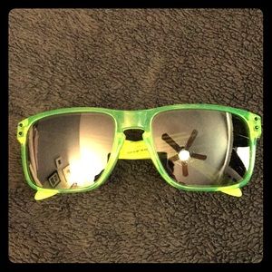 Oakley Holbrook rare neon green sunglasses